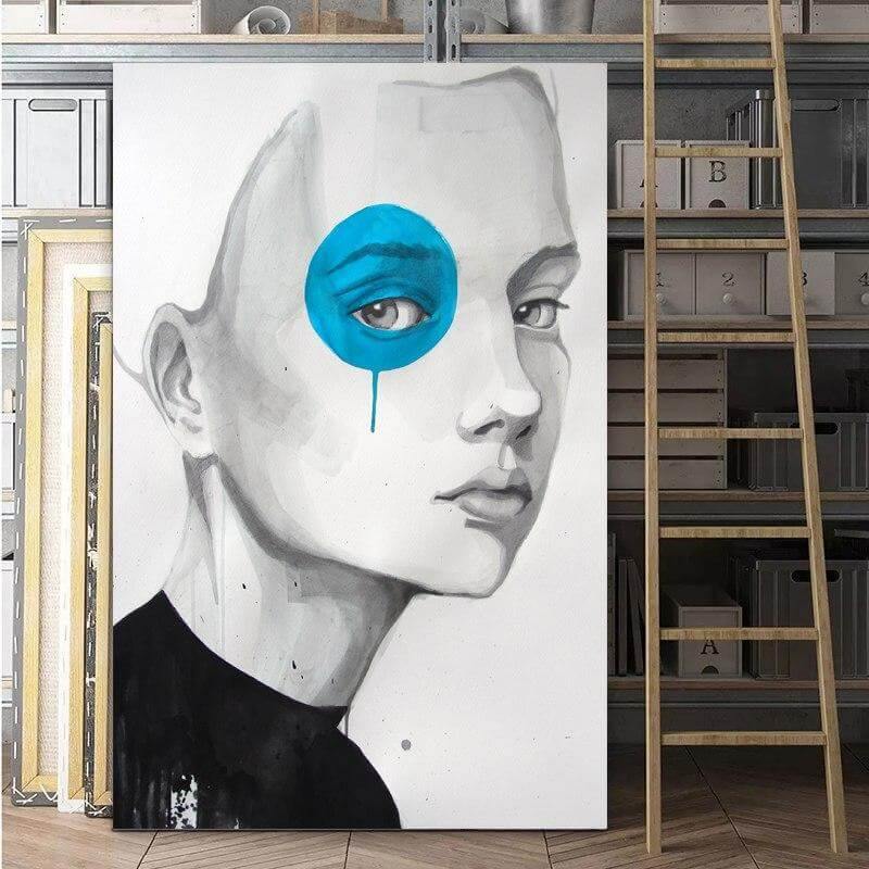 Modern Selfless Women Art Canvas Painting - Image 2