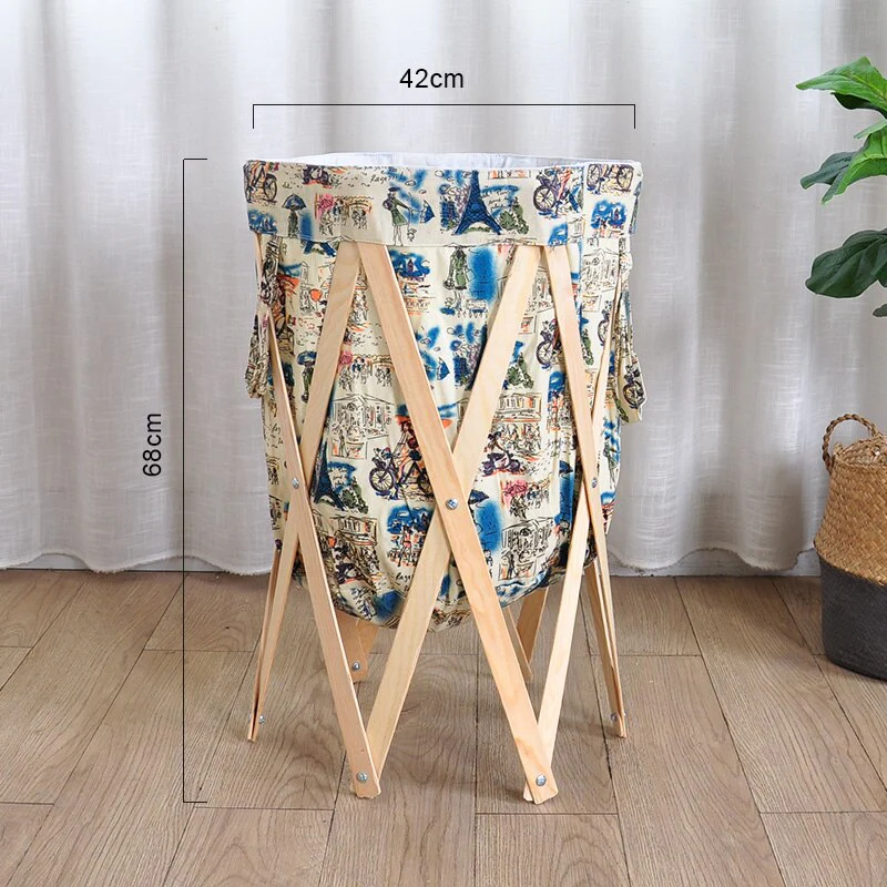 Modern Simple Foldable Creative Large Foldable Laundry Basket - Image 3