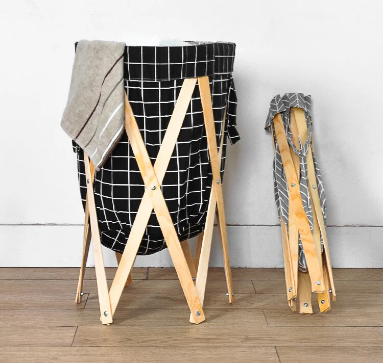 Modern Simple Foldable Creative Large Foldable Laundry Basket - Image 9