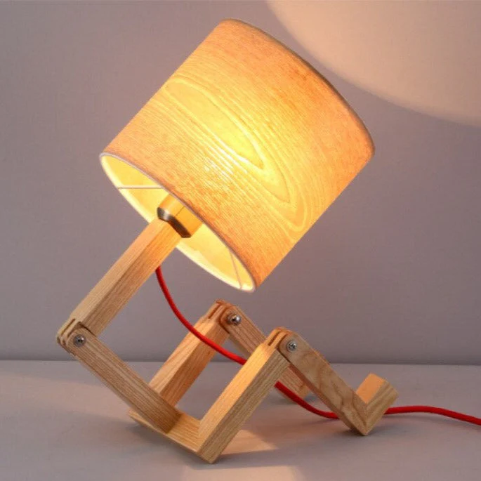 Modern Solid Wood Table Lamp - Image 2