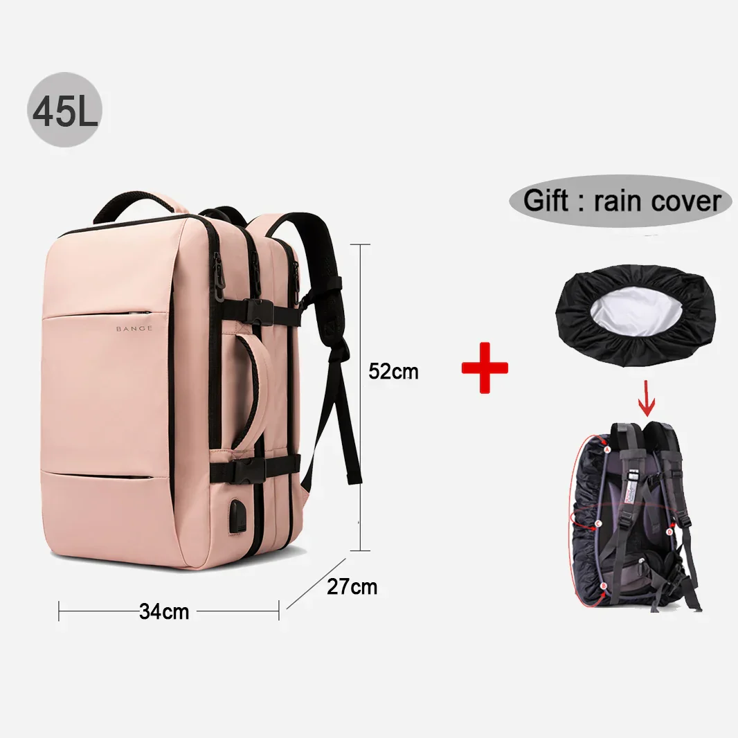 Modern Style Expandable Smart Large Waterproof Travel Backpack - Image 13