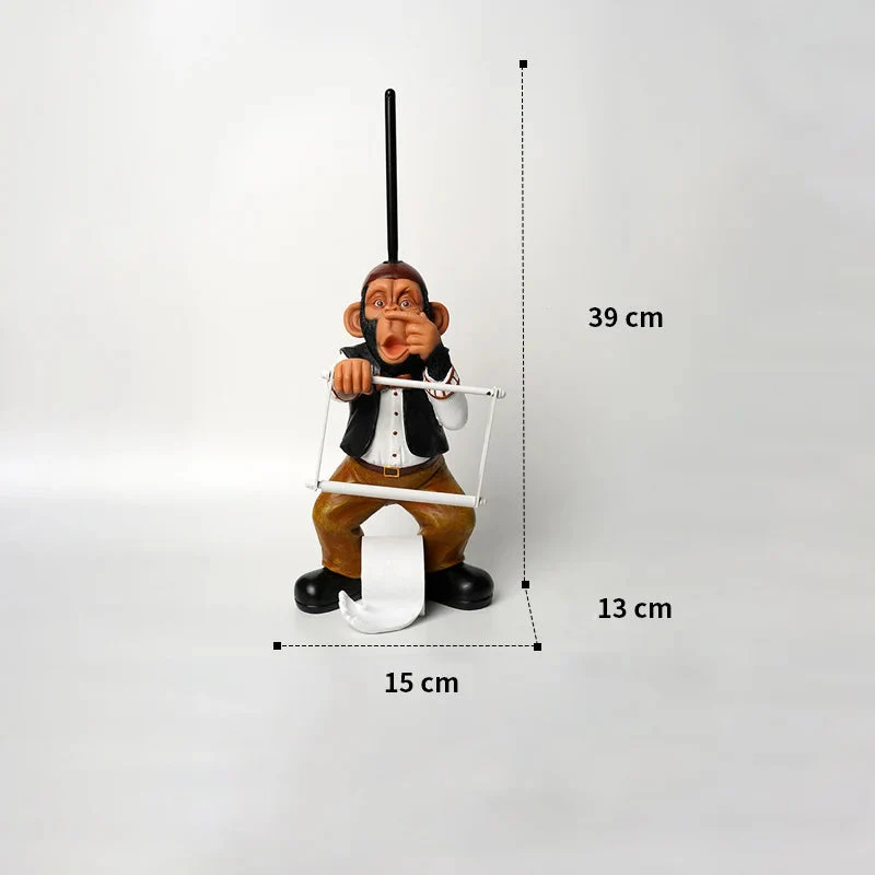 Monkey Toilet Paper Holder - Image 5