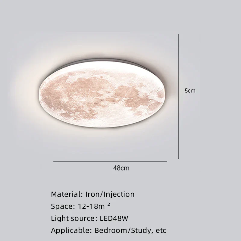 Moon Surface Artistic Modern Ceiling Lamp - Image 6