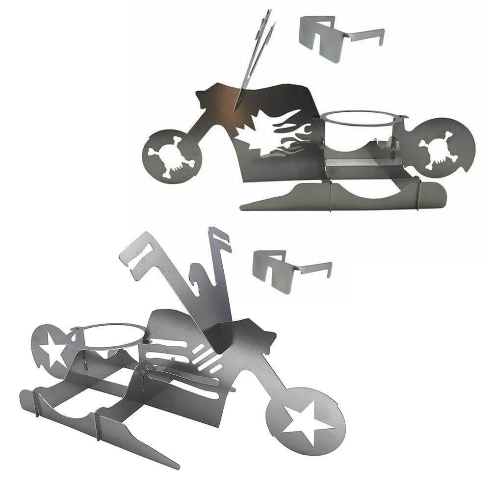 Motorcycle Chicken Grill Stand Rack - Image 10