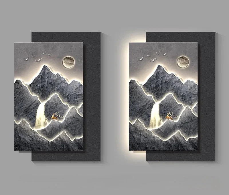 Mountain Landscape Modern Wall Art - Image 9