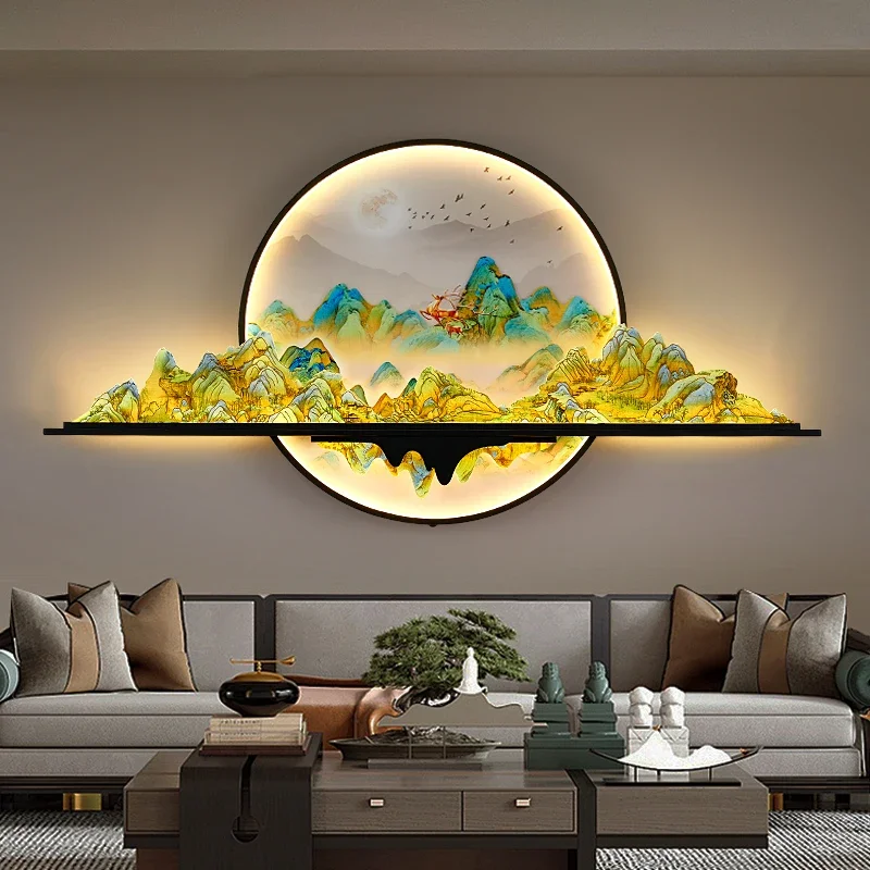 Mountain Sunset Scene LED Wall Lamp - Image 3