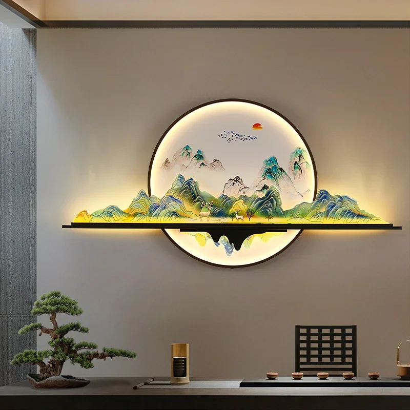 Mountain Sunset Scene LED Wall Lamp - Image 4