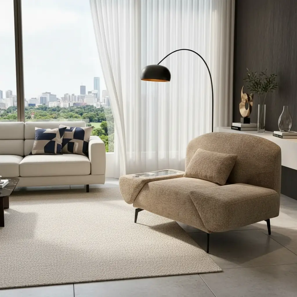 Multi-Angle Rotating Single Lounge Sofa - Image 2