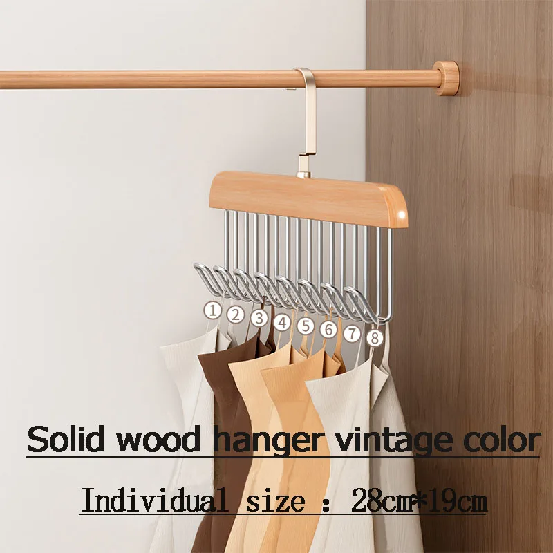 Multi-Hook Space Saver Clothes Organizer Rack - Image 5