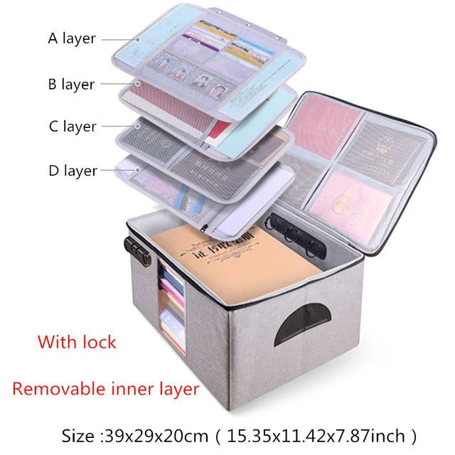Multi-Layer Large Travel Document Bag - Image 2