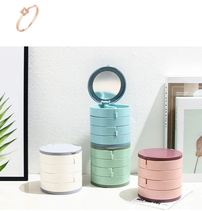 Multi-Layer Rotating  Jewelry Organizer Storage - Image 3