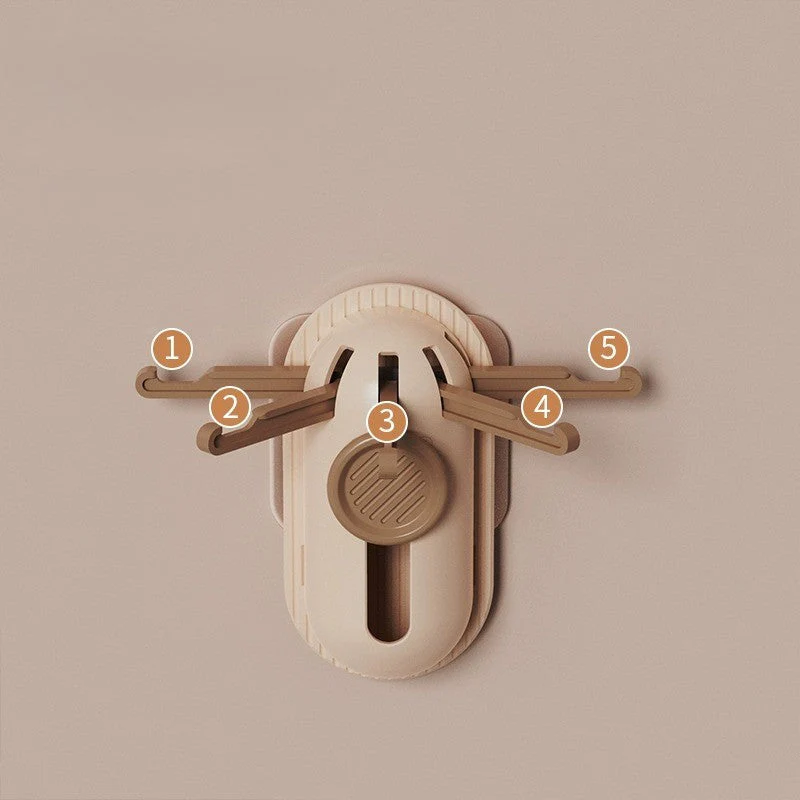 Multi Organizer Foldable Wall-Mounted Hook - Image 4