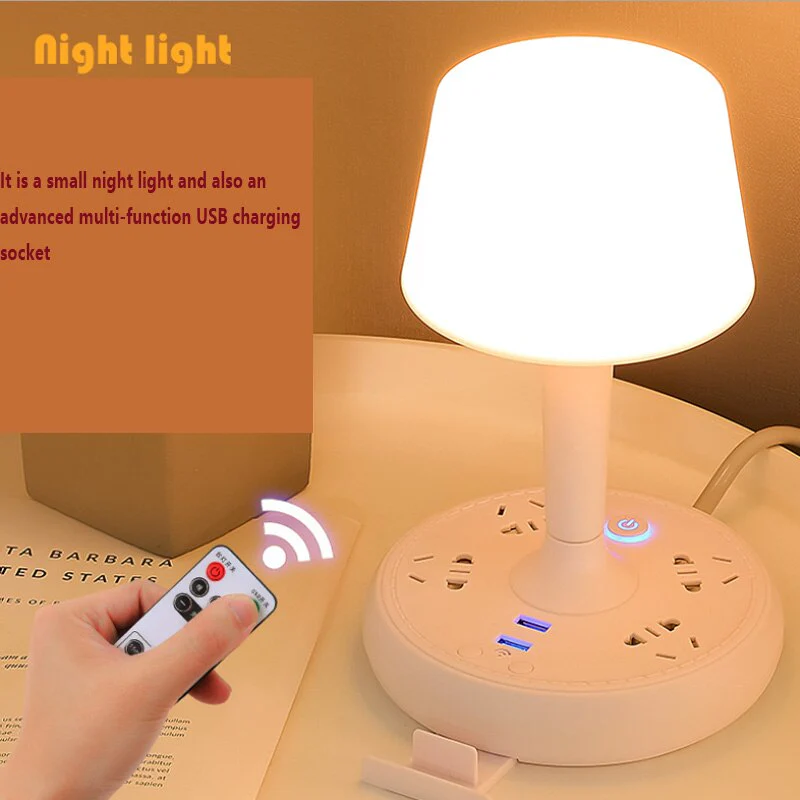 Multi Power Strip Phone Holder Table Lamp - Image 8