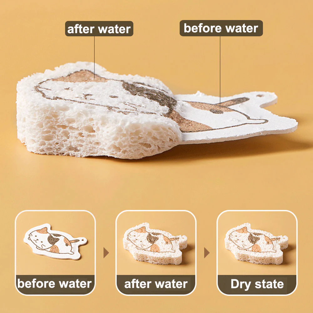 Multi Purpose Animal Shape Magic Sponge - Image 2