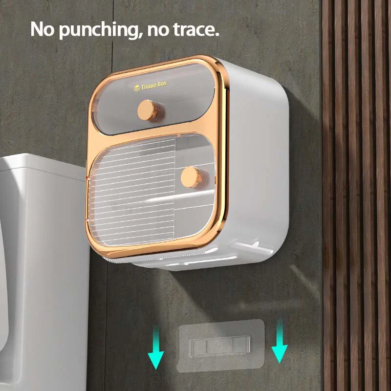 MultiBox Wall-Mounted Toilet Paper Towel Storage Box - Image 5