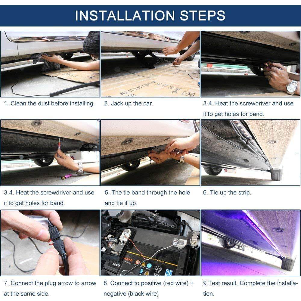 Multicolor Waterproof Car LED Underbody Light - Image 7