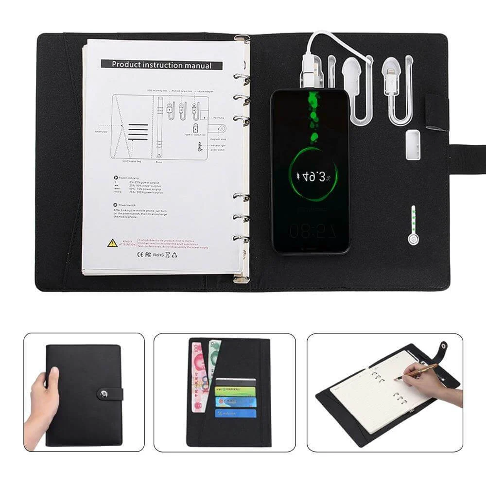 Multifunctional All in one Elegant USB Charging Gadget Notebook - Image 3