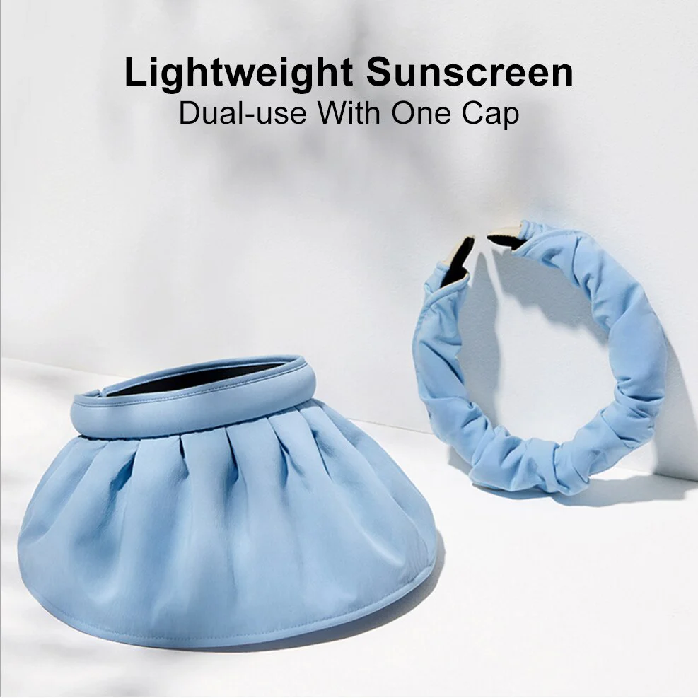 Multifunctional Foldable Shell Headband Beach Hat - Image 7