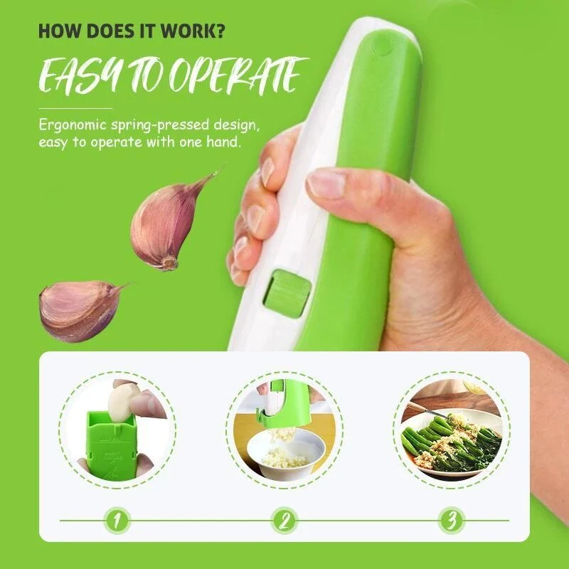 Multifunctional Garlic Press Cube Slicer - Image 6