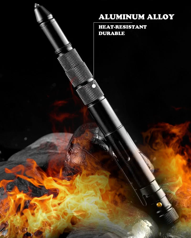 Multifunctional Military Style Emergency Tactical FlashPen - Image 4
