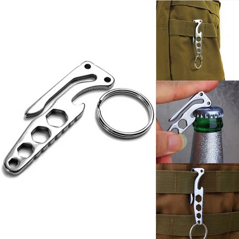 Multifunctional Outdoor Wrench Pocket Tool Keychain - Image 5