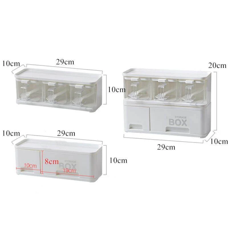 Multiple Boxes Seasoning Herb Kitchen Organizer - Image 9