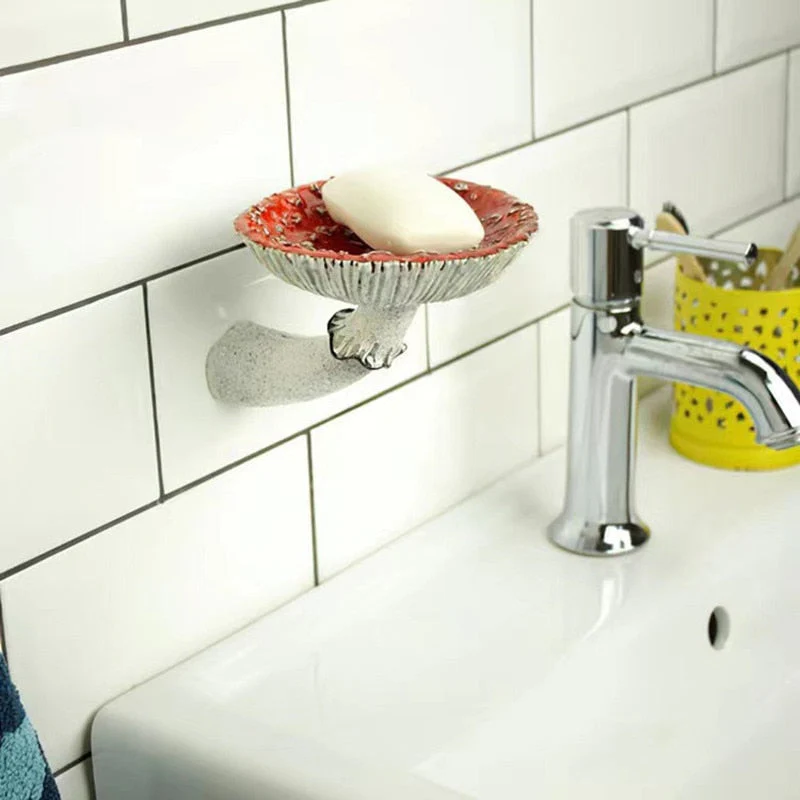 Mushroom Shape Floating Resin Wall Shelf - Image 7