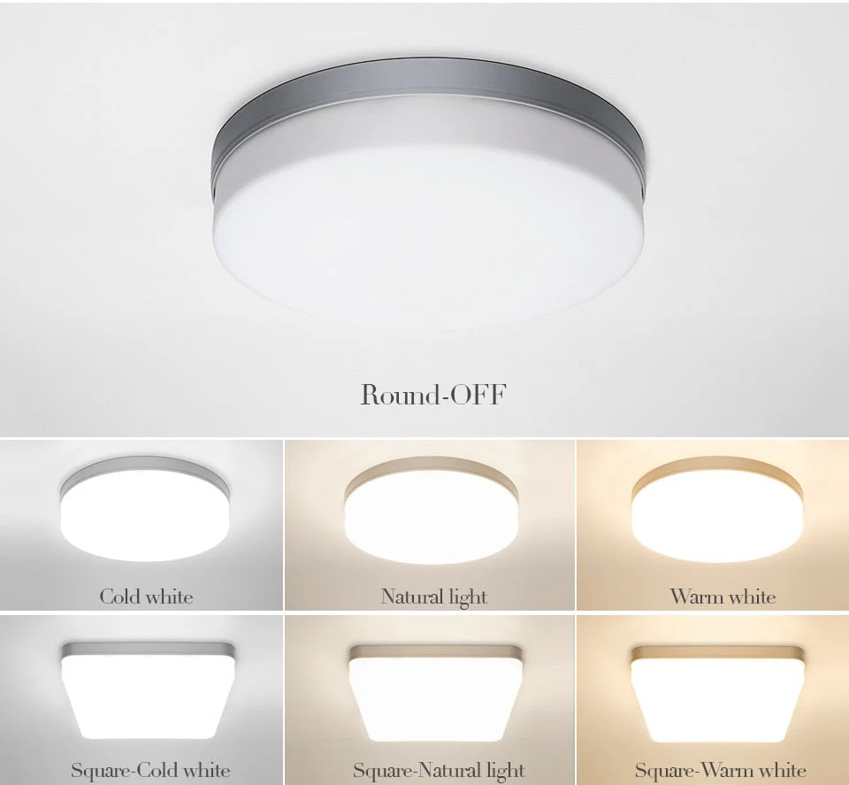 Natural Room Sleek LED Ceiling Light - Image 7