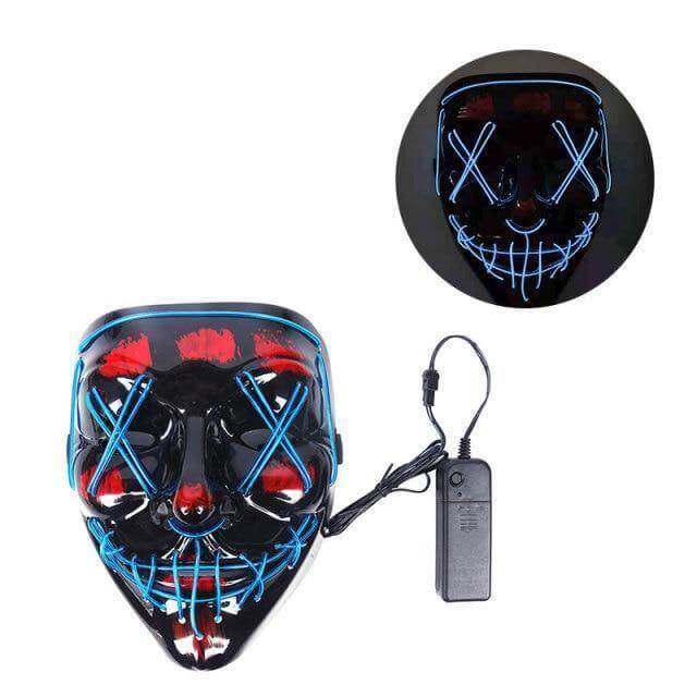 Neon Horror LED Party Halloween Mask - Image 15