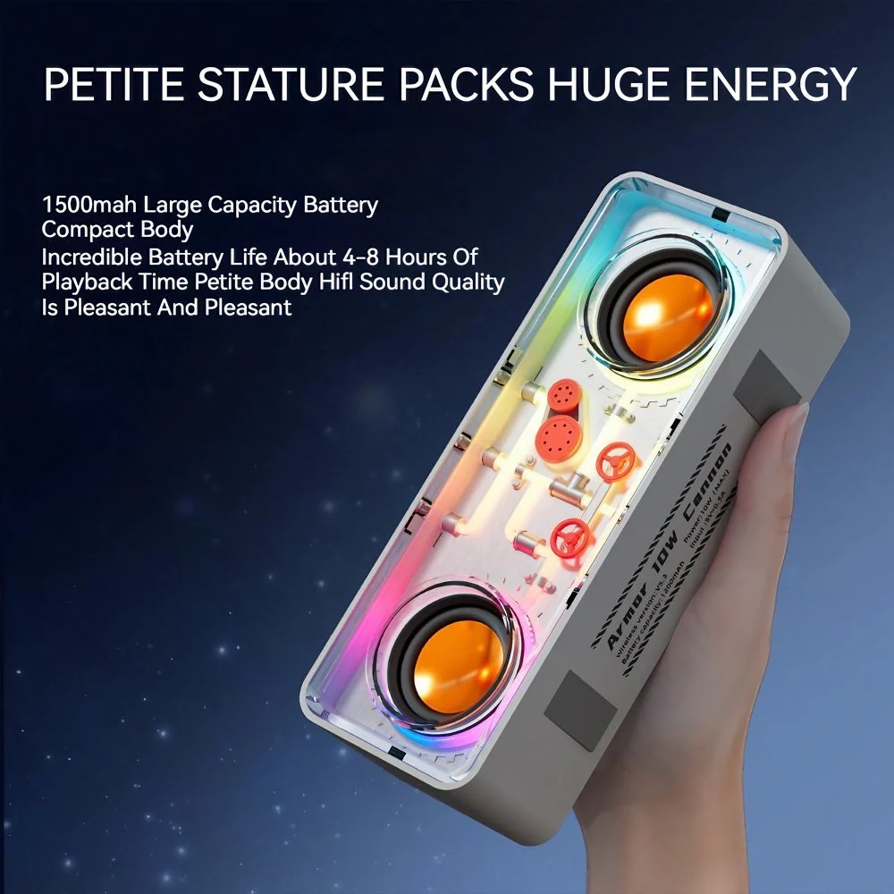 Neon Tech Punk-Style Wireless Speaker - Image 3