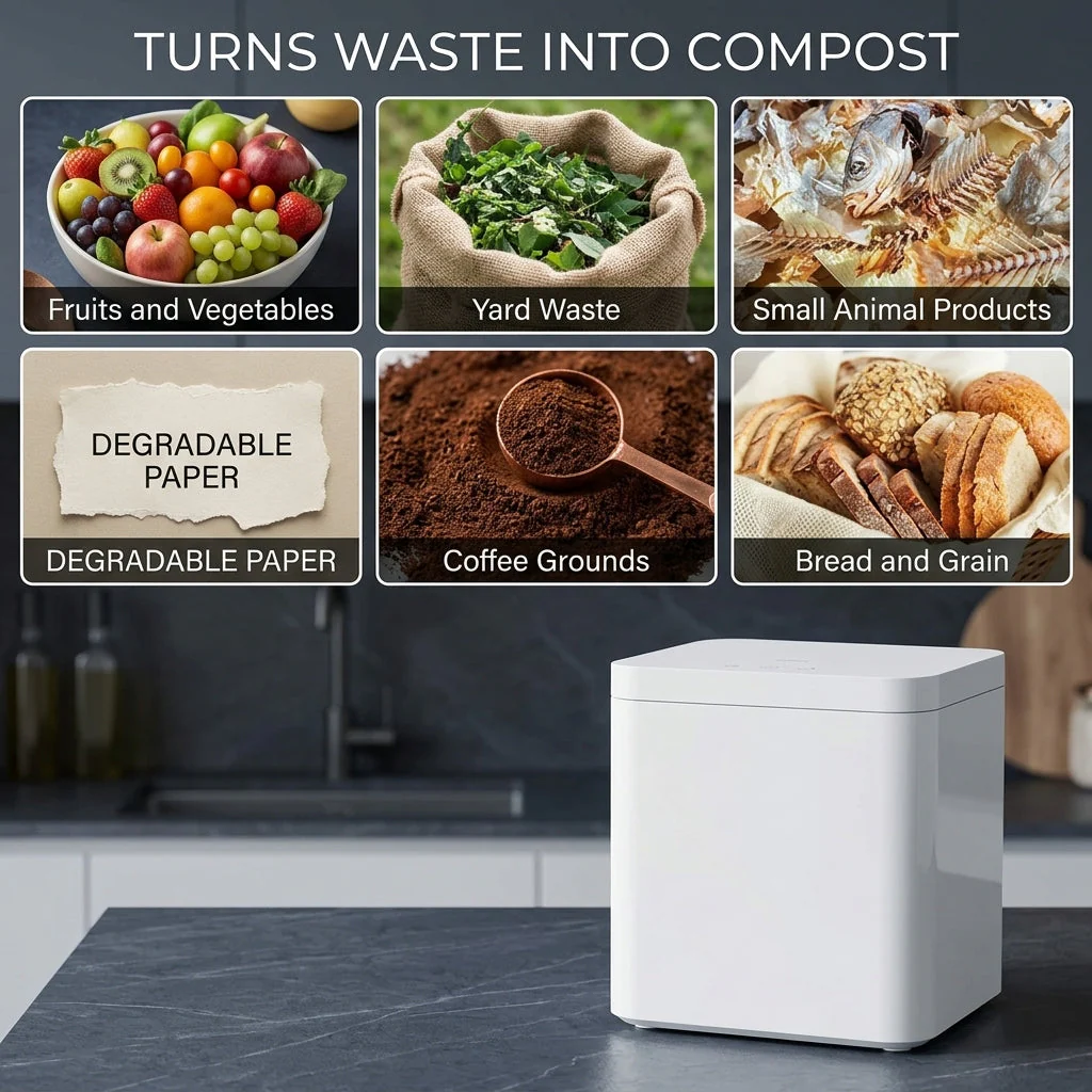 No Waste Smart Kitchen Food Composter Recycling Machine - Image 3