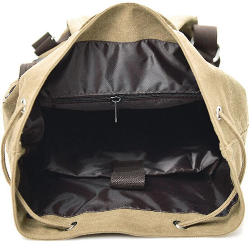 Nomad Friendly Canvas Bucket Bag Backpack - Image 5