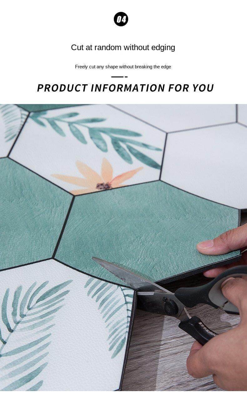 Non-Slip Dust Proof Nordic Style Hexagon Door Mat - Image 8