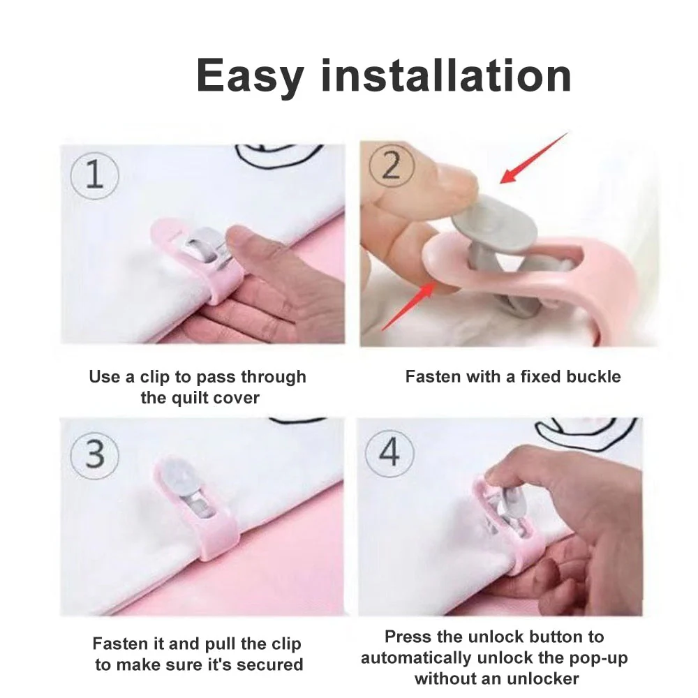 Non-slip Duvet Holder Clip Set - Image 7