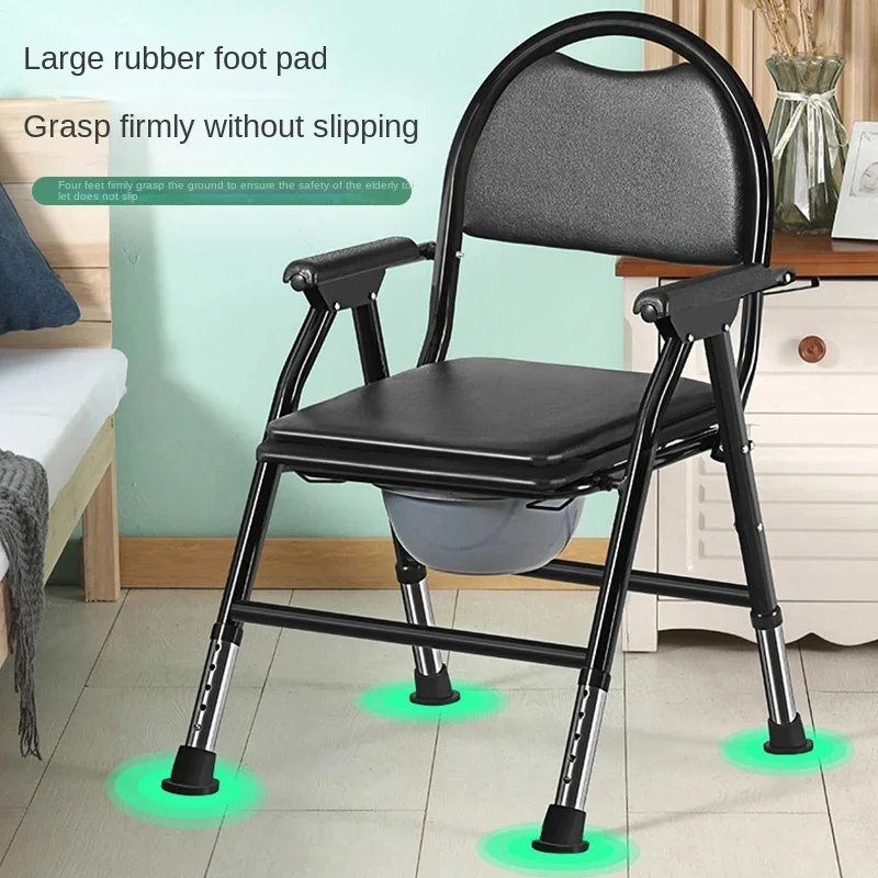 Non-Slip Foldable Elderly Toilet Foldable Seat Chair - Image 3