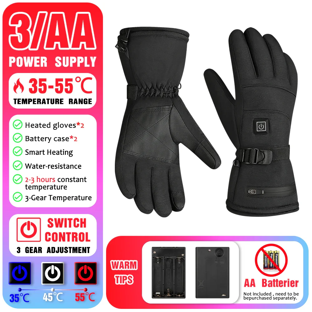 Non-Slip Waterproof Winter Heated Gloves - Image 8