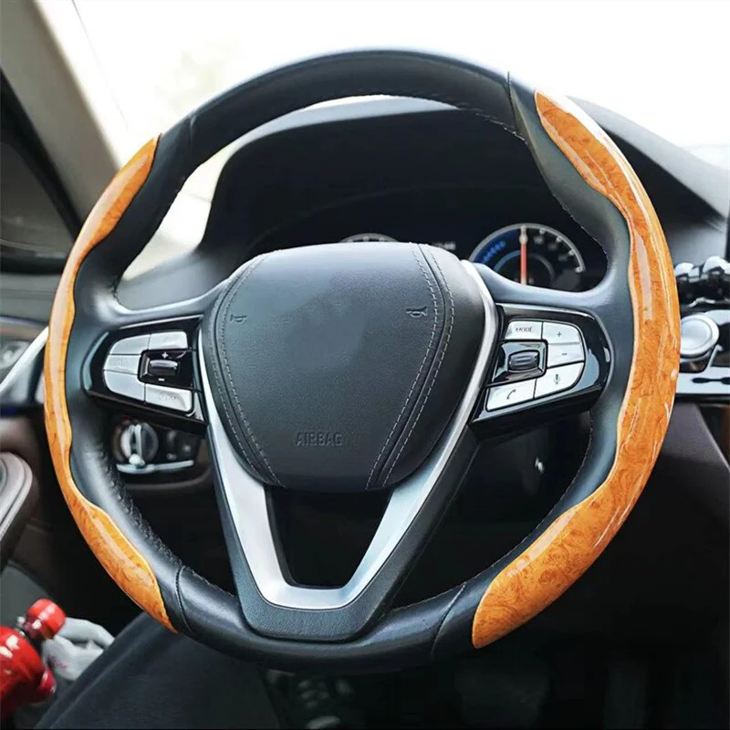 Non-Slip Wood Grain Car Wheel Cover - Image 3