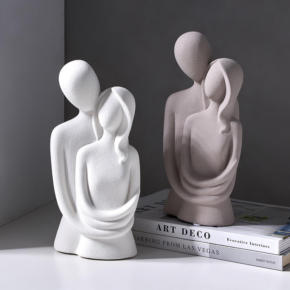Nordic Abstract Thinker Resin Statue Sculpture - Image 6