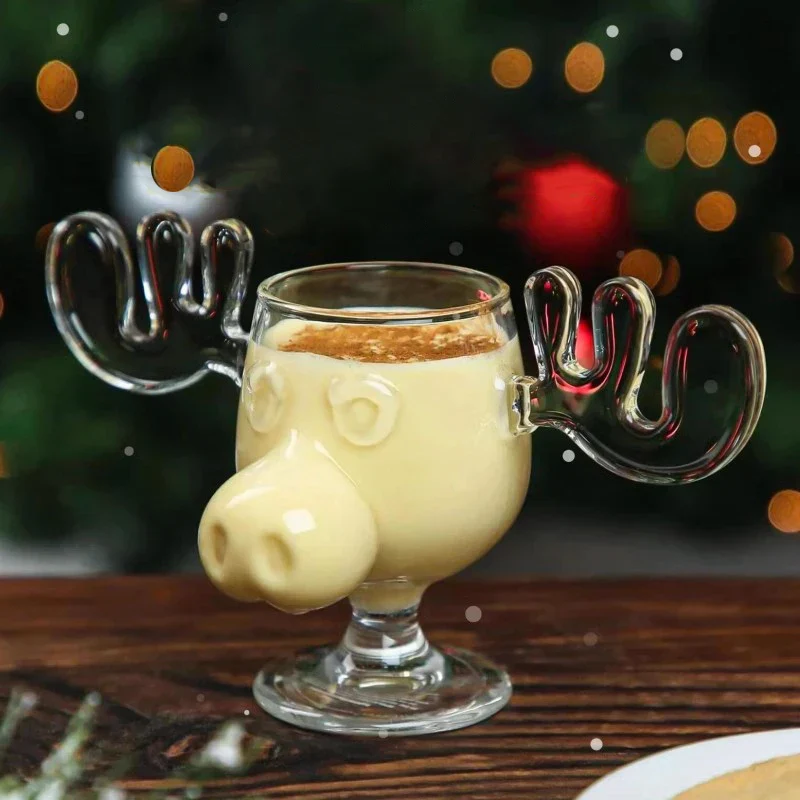 Nordic Antler Novelty Drinking Glass - Image 4