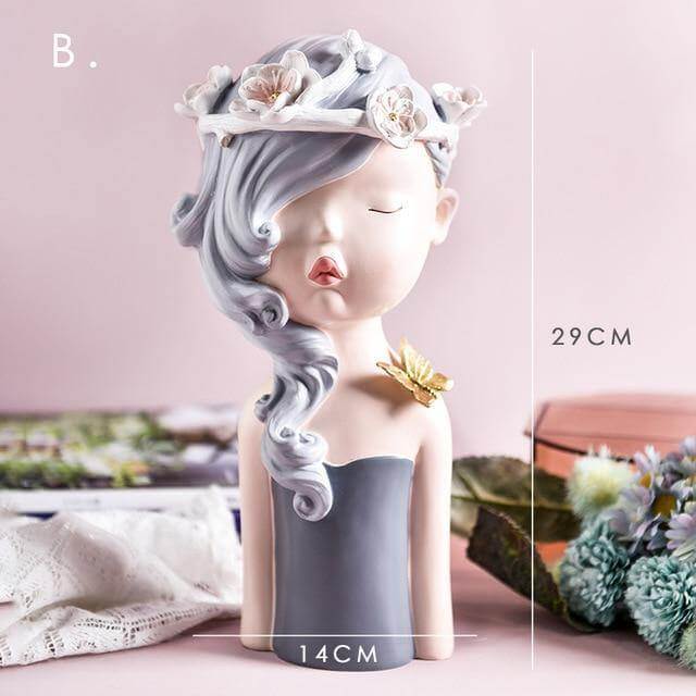 Nordic Artistic Woman Figurines Home Decor - Image 7