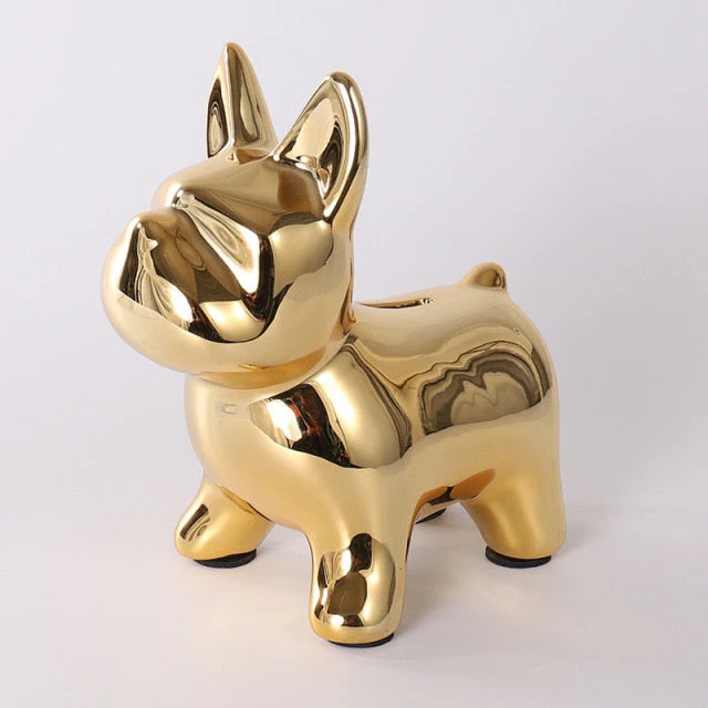 Nordic Ceramic Bulldog Piggy Bank - Image 10