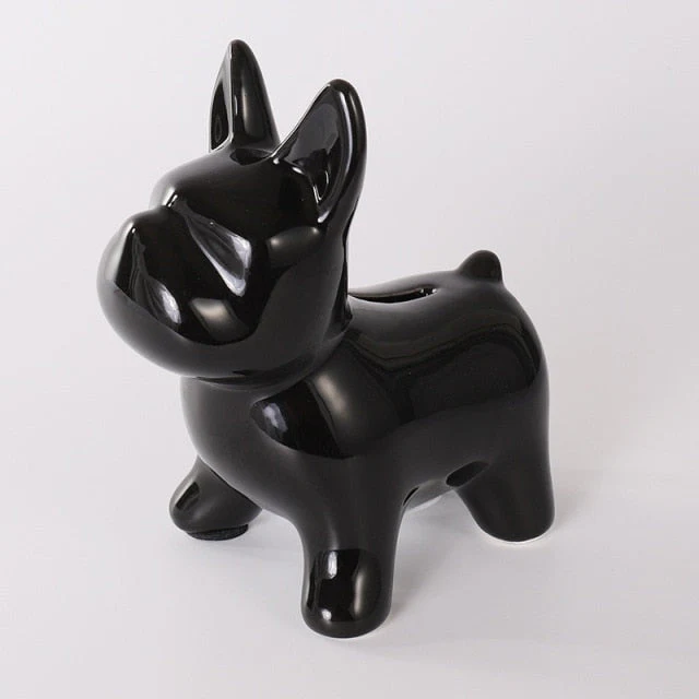 Nordic Ceramic Bulldog Piggy Bank - Image 11