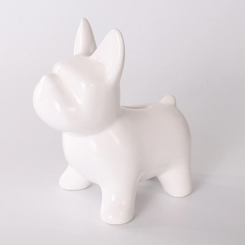 Nordic Ceramic Bulldog Piggy Bank - Image 13