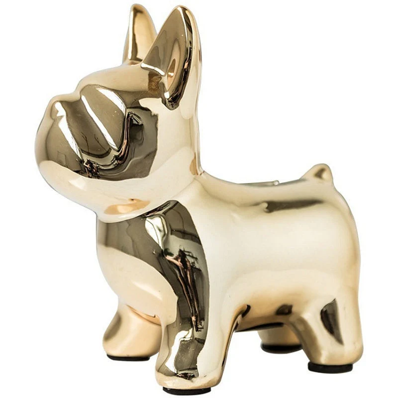 Nordic Ceramic Bulldog Piggy Bank - Image 15