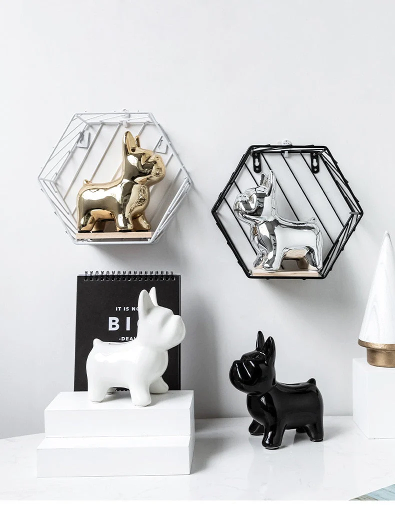 Nordic Ceramic Bulldog Piggy Bank - Image 6