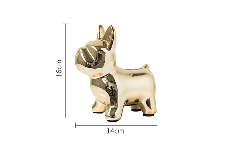 Nordic Ceramic Bulldog Piggy Bank - Image 8