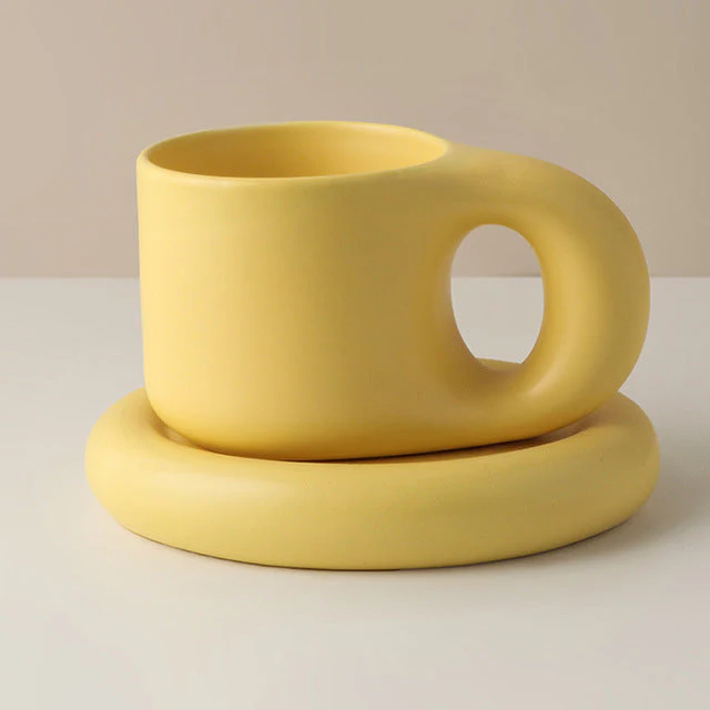 Nordic Ceramic Handle Handmade Mug - Image 10