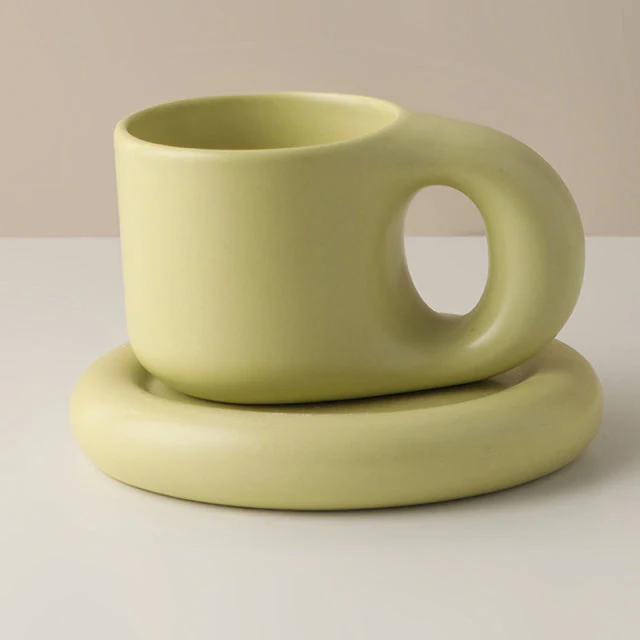 Nordic Ceramic Handle Handmade Mug - Image 9