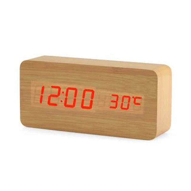 Nordic Digital Led Voice Control Alarm Clock - Image 6