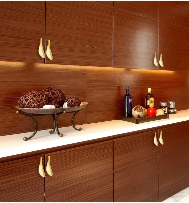 Nordic Golden Leaf Shaped Cabinet Door Knob - Image 6